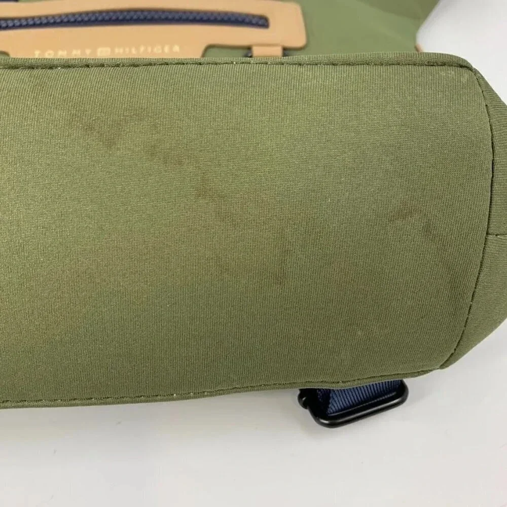 Tommy Hilfiger Canvas Green Book Bag‎ Backpack With Handles